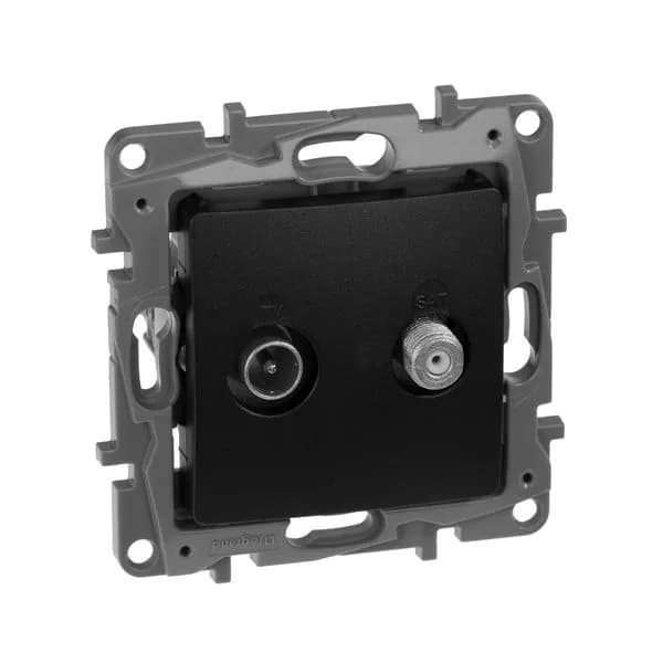 Розетка TV-SAT Legrand Etika 672657 (антрацит)