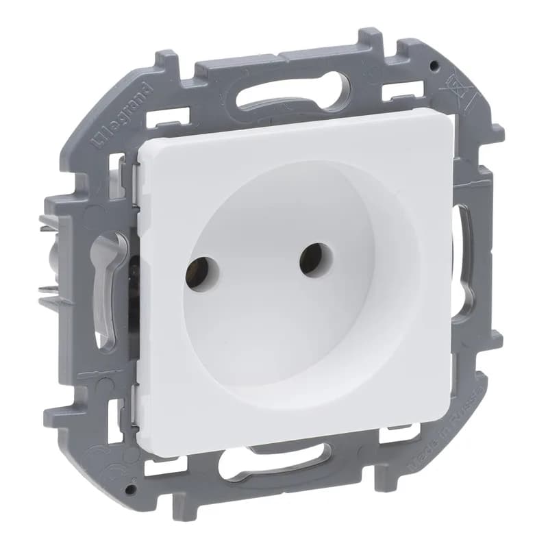 Розетка без заземления Legrand Inspiria 673710 (белый)