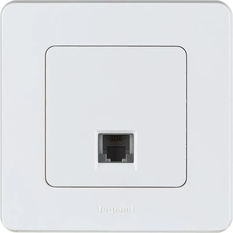 Розетка телефонная RJ11 Legrand Inspiria 673820 (белый), фото 2