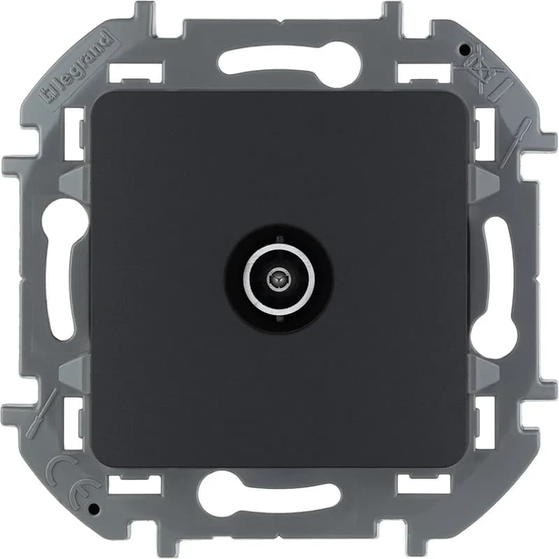 Розетка TV звезда Legrand Inspiria 673853 (антрацит)
