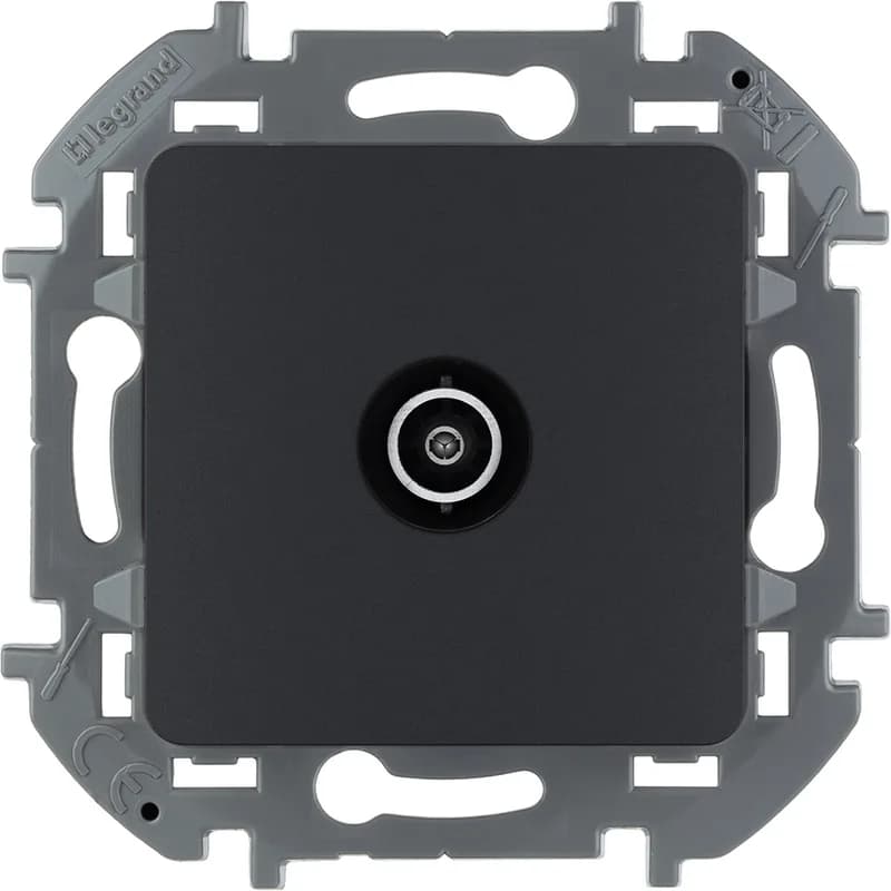 Розетка TV проходная Legrand Inspiria 673863 (антрацит)