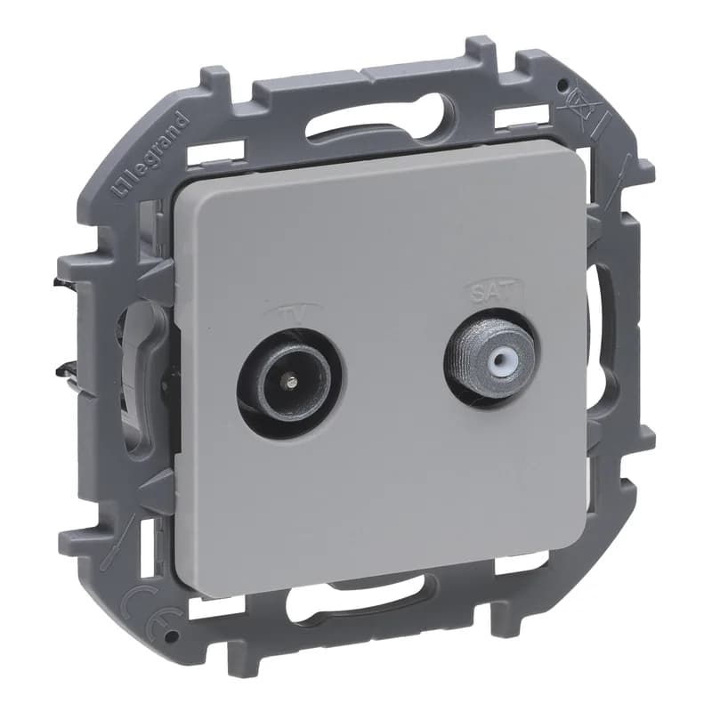 Розетка TV-SAT Legrand Inspiria 673882 (алюминий)
