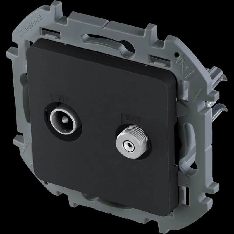 Розетка TV-SAT Legrand Inspiria 673883 (антрацит), фото 4