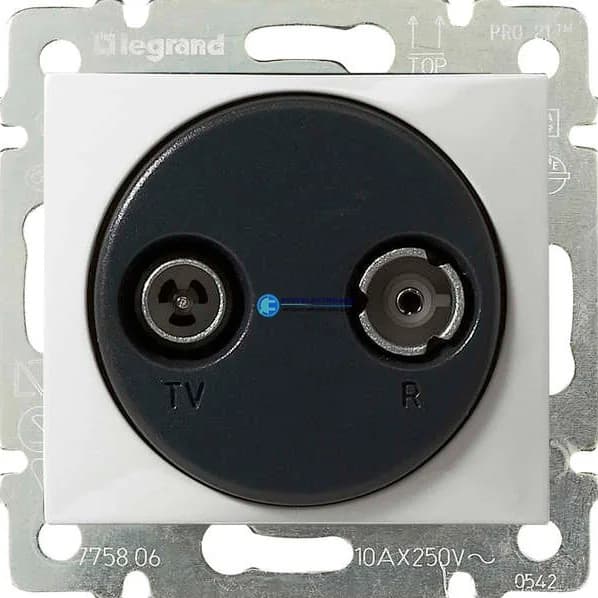 Розетка TV оконечная Legrand Valena 694285 (белый)