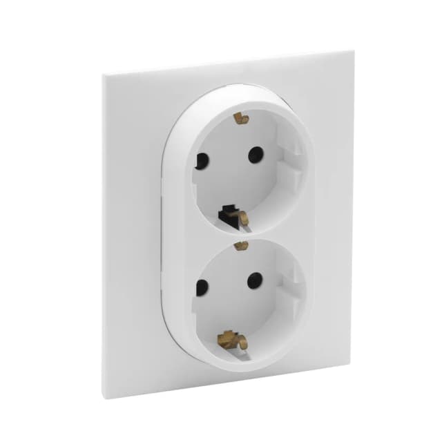 Розетка двойная с заземлением Legrand Structura 764230 (белый)