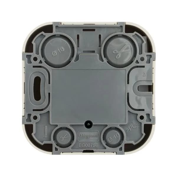 Розетка компьютерная RJ45 + RJ11 кат.5e Legrand Quteo 782251 (слоновая кость), фото 3