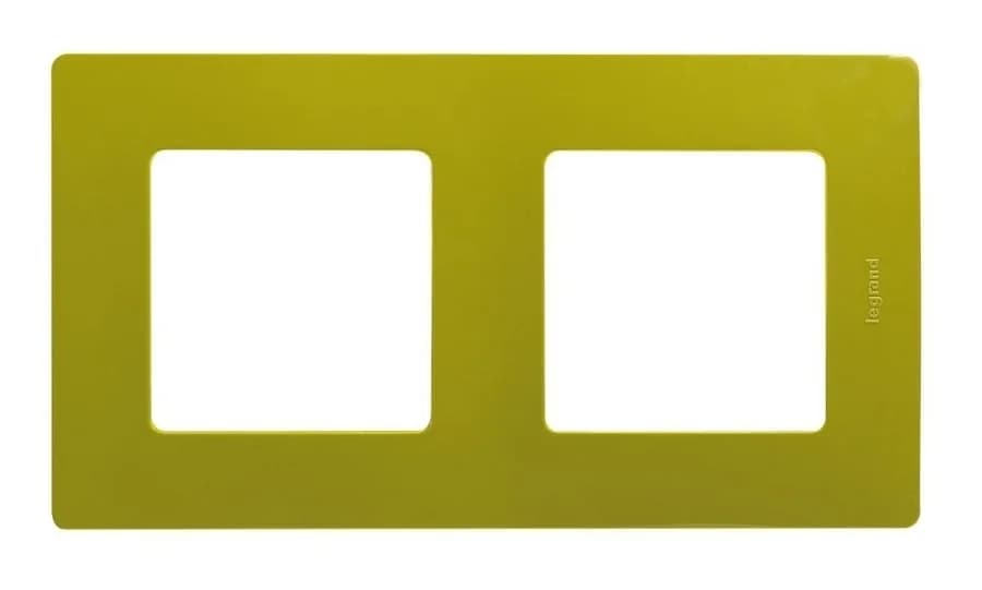 Рамка для выключателей и розеток Legrand Etika 2-местная 672542 (зелёный папоротник)