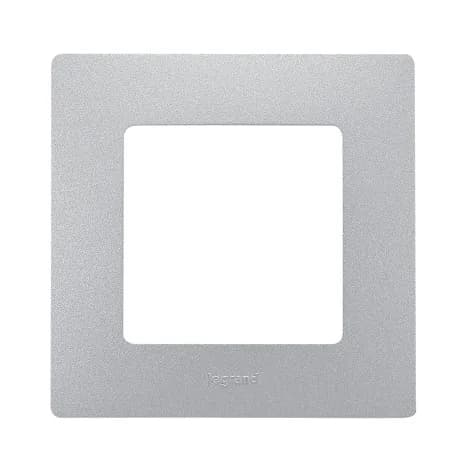 Рамка для выключателей и розеток Legrand Etika 1-местная 672551 (алюминий)