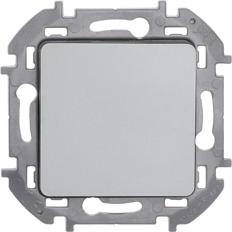 Выключатель 1-клавишный Legrand Inspiria 673602 (алюминий)