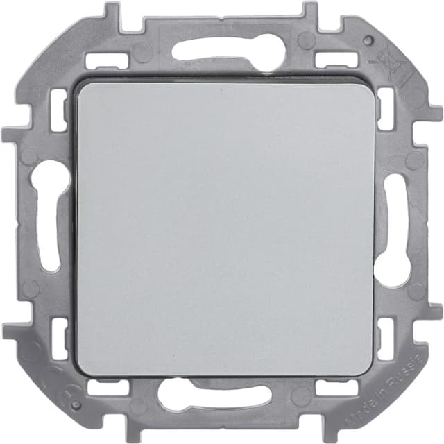Выключатель 1-клавишный Legrand Inspiria 673602 (алюминий)