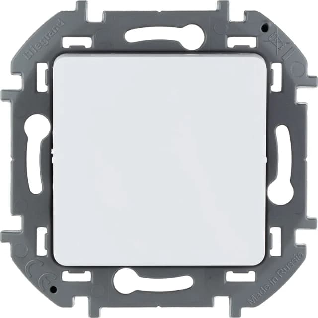 Выключатель 1-клавишный проходной Legrand Inspiria 673650 (белый)