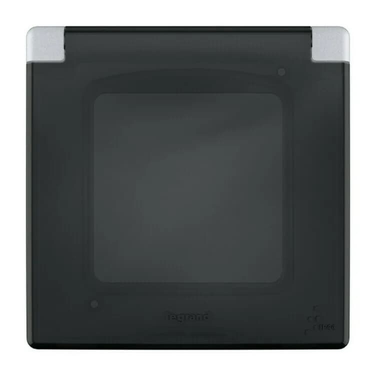 Рамка для выключателей и розеток влагозащищённая IP44 Legrand Inspiria 1-местная 673922 (алюминий)