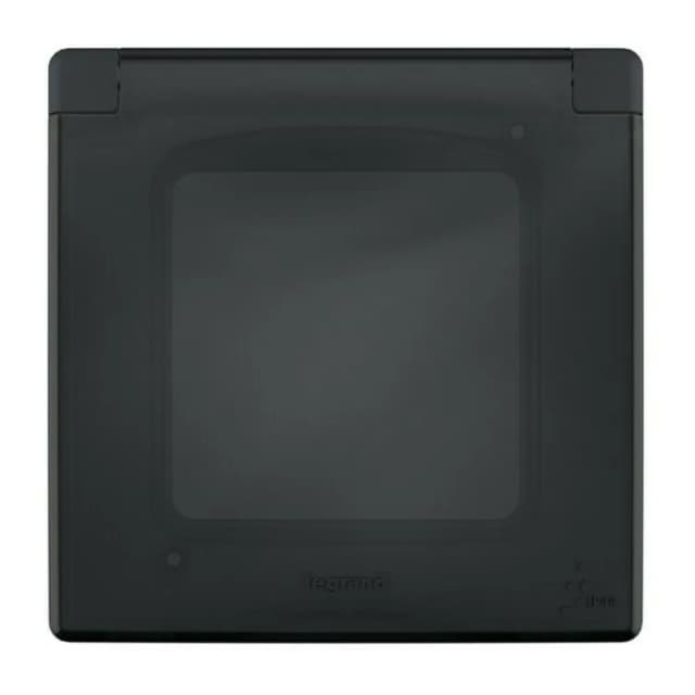 Рамка для выключателей и розеток влагозащищённая IP44 Legrand Inspiria 1-местная 673923 (антрацит)