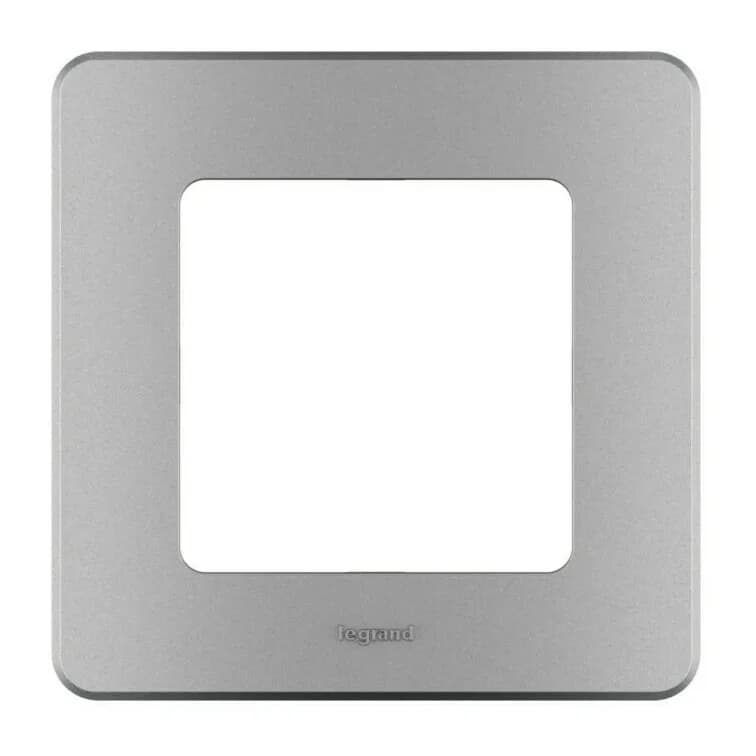Рамка для выключателей и розеток Legrand Inspiria 1-местная 673932 (алюминий)