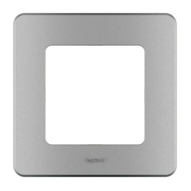 Рамка для выключателей и розеток Legrand Inspiria 1-местная 673932 (алюминий)