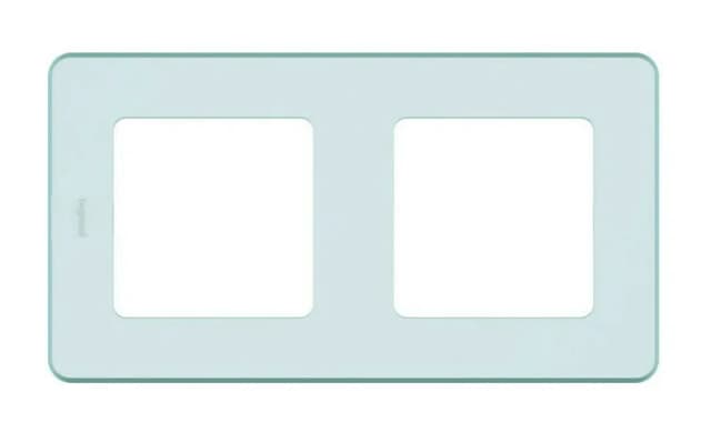 Рамка для выключателей и розеток Legrand Inspiria 2-местная 673945 (мятный)