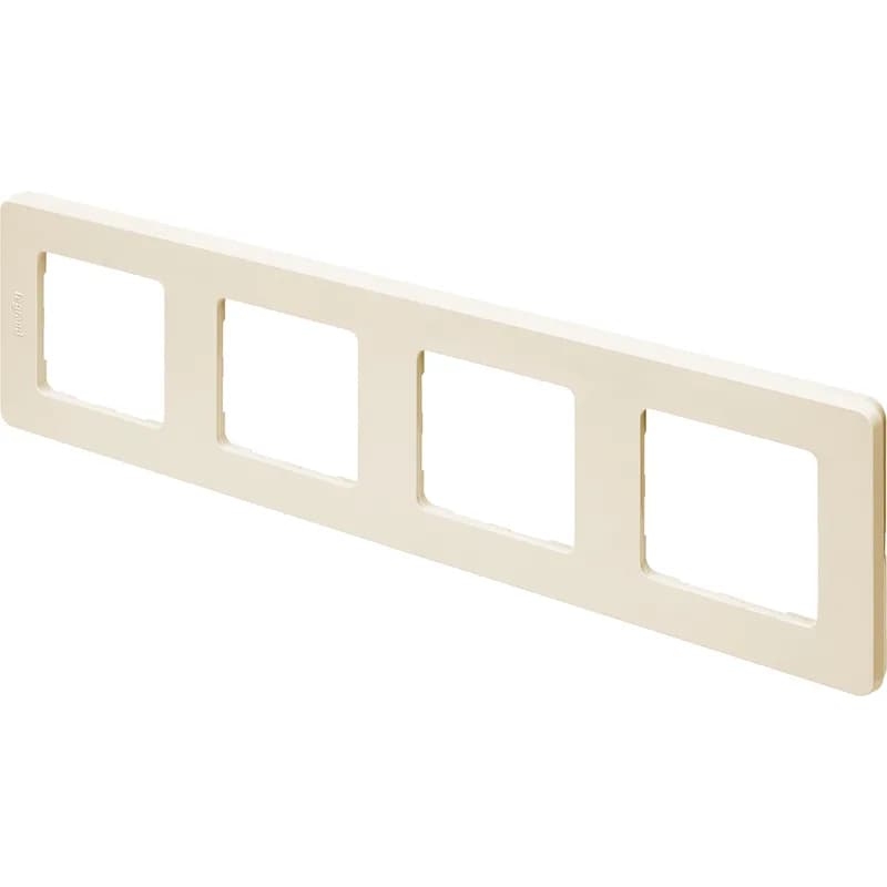 Рамка для выключателей и розеток Legrand Inspiria 4-местная 673961 (слоновая кость), фото 2