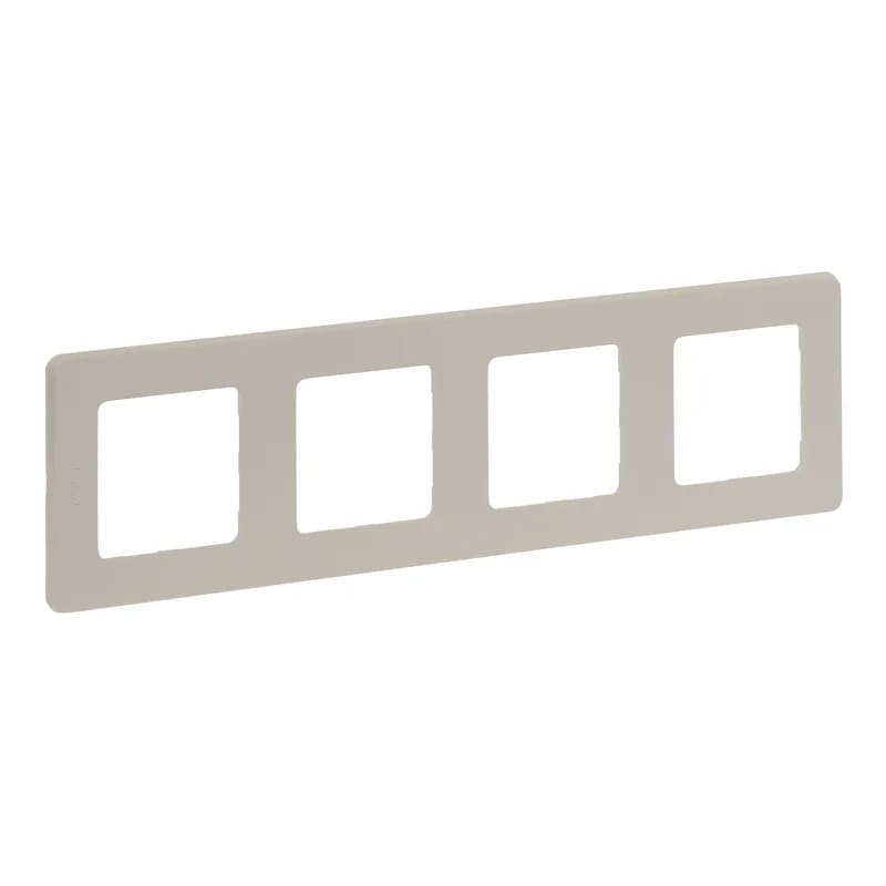 Рамка для выключателей и розеток Legrand Inspiria 4-местная 673968 (шампань), фото 3