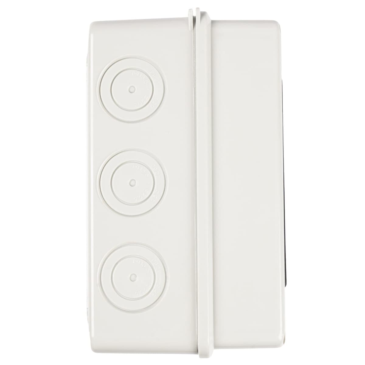 Бокс пластиковый навесной Jazzway PDB/W 5072053, ЩРН-ПГ-5, на 5 модулей, 1 ряд, IP65, серый