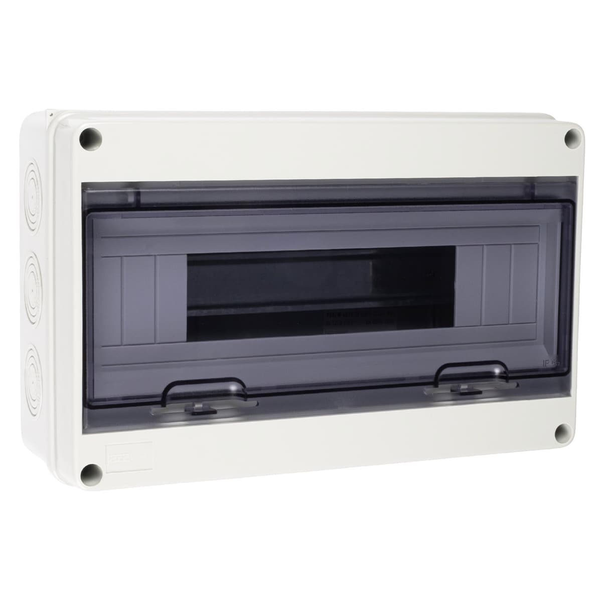 Бокс пластиковый навесной Jazzway PDB/W 5072107, ЩРН-ПГ-15, на 15 модулей, 1 ряд, IP65, серый