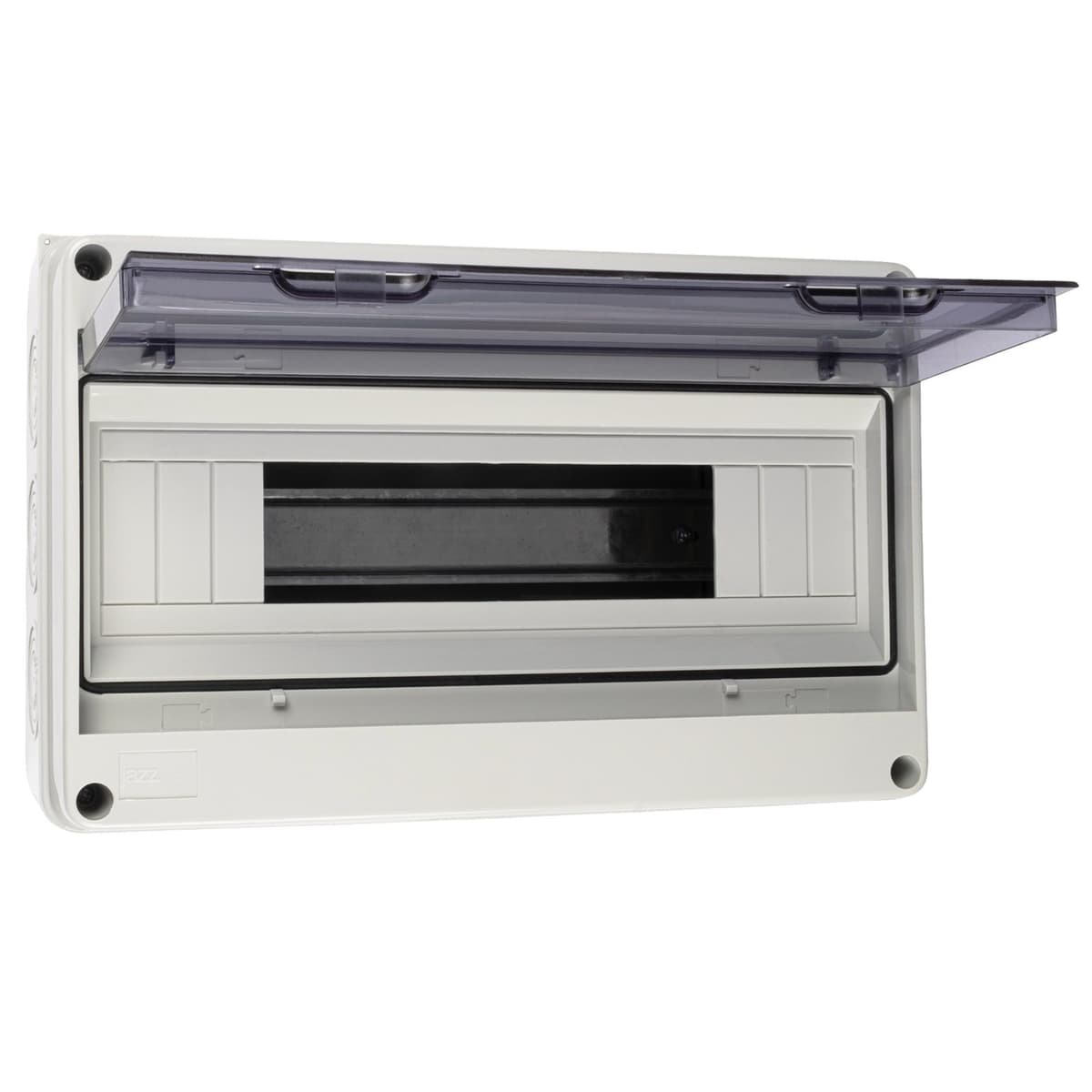 Бокс пластиковый навесной Jazzway PDB/W 5072107, ЩРН-ПГ-15, на 15 модулей, 1 ряд, IP65, серый