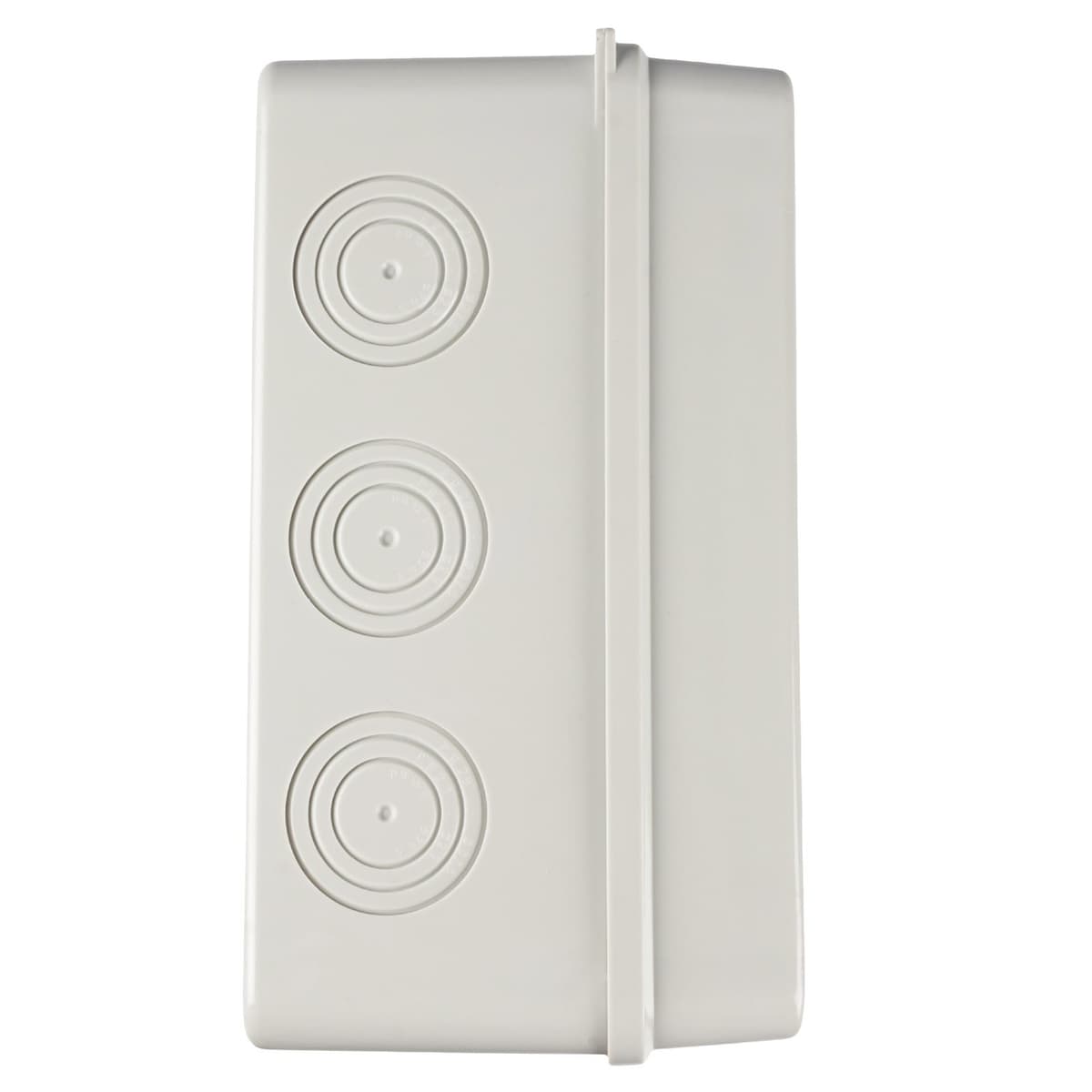 Бокс пластиковый навесной Jazzway PDB/W 5072121, ЩРН-ПГ-18, на 18 модулей, 1 ряд, IP65, серый