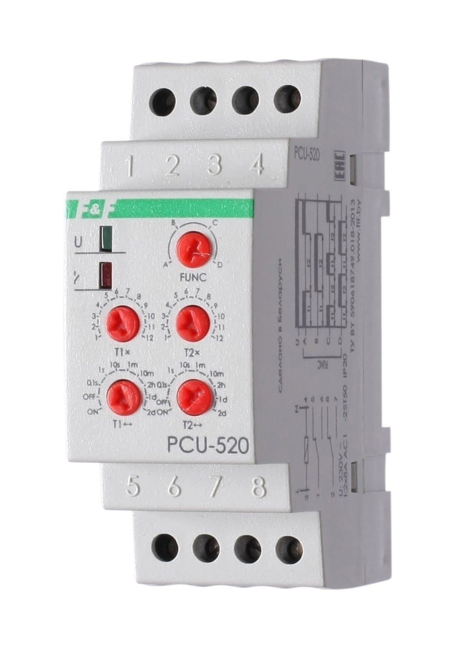 Реле времени программируемое 8А Евроавтоматика ФиФ PCU-520