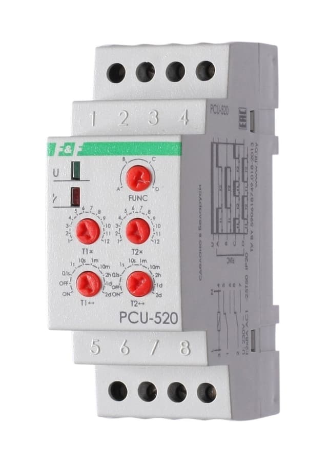 Реле времени программируемое 8А Евроавтоматика ФиФ PCU-520