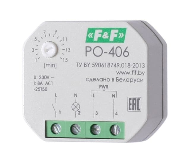 Реле времени программируемое 8А Евроавтоматика ФиФ PO-406