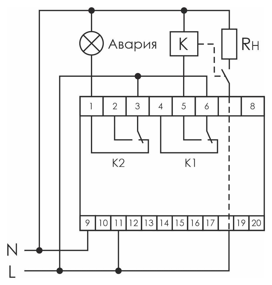 Ограничитель мощности Евроавтоматика ФиФ OM-1 — схема подключения