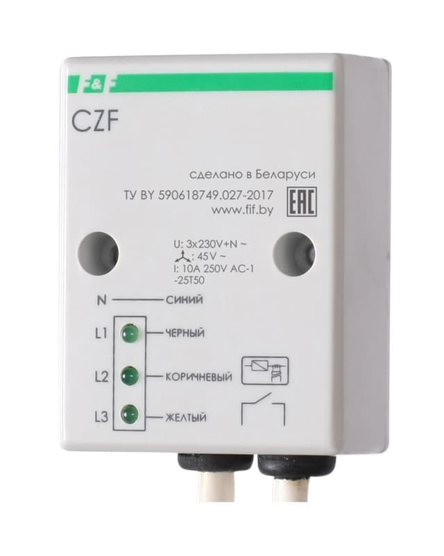 Реле контроля фаз Евроавтоматика ФиФ CZF