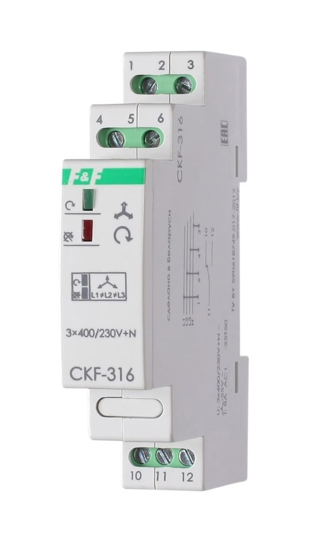 Реле контроля фаз Евроавтоматика ФиФ CKF-316