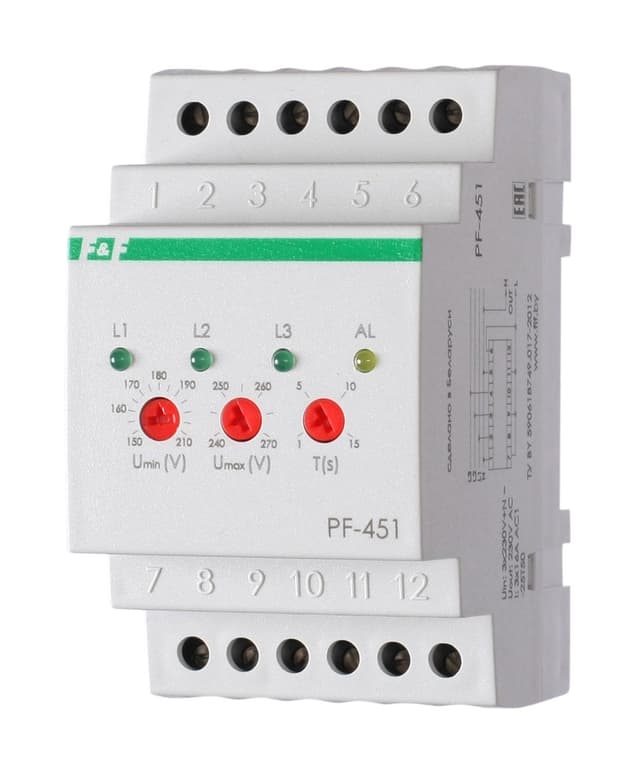 Переключатель фаз 16А Евроавтоматика ФиФ PF-451