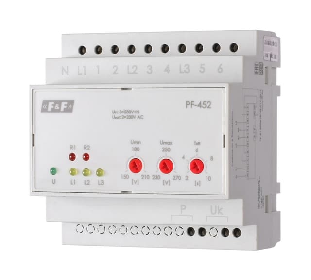 Переключатель фаз 16А Евроавтоматика ФиФ PF-452