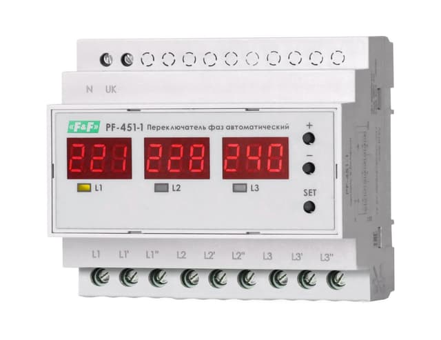 Переключатель фаз 63А Евроавтоматика ФиФ PF-451-1