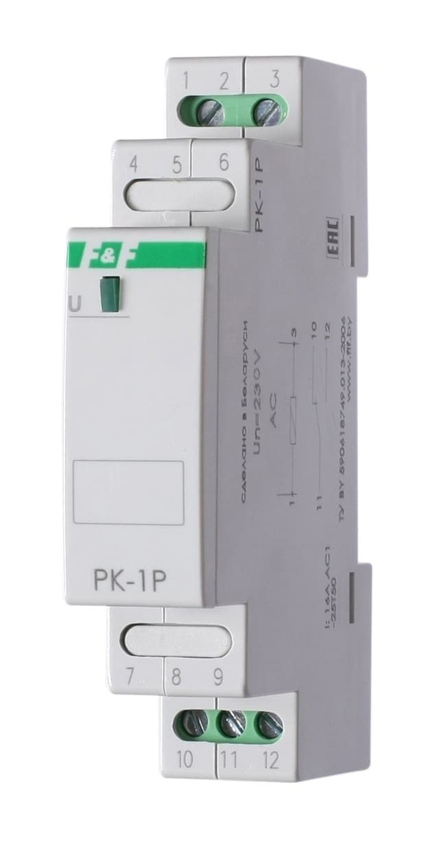 Реле промежуточное 16А 1П 230В Евроавтоматика ФиФ PK-1P-230
