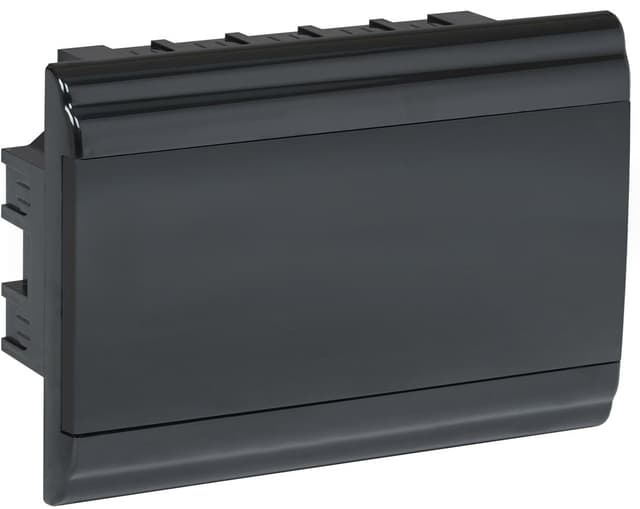 Бокс пластиковый встраиваемый IEK PRIME MKP13-V-01-12-41-K02, ЩРВ-П-12, на 12 модулей, 1 ряд, IP41, черный