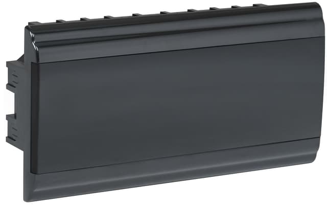 Бокс пластиковый встраиваемый IEK PRIME MKP13-V-01-18-41-K02, ЩРВ-П-18, на 18 модулей, 1 ряд, IP41, черный