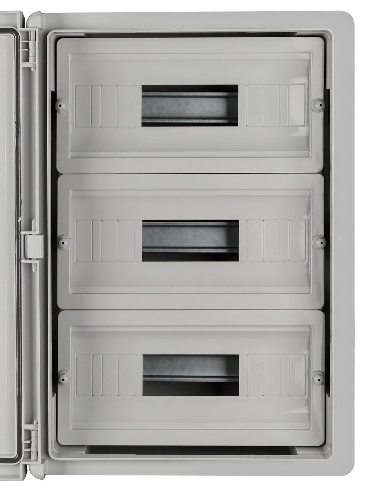 Бокс пластиковый навесной TDM Electric SQ0932-0117, ЩРН-П-36, на 36 модулей, 3 ряда, IP65, серый
