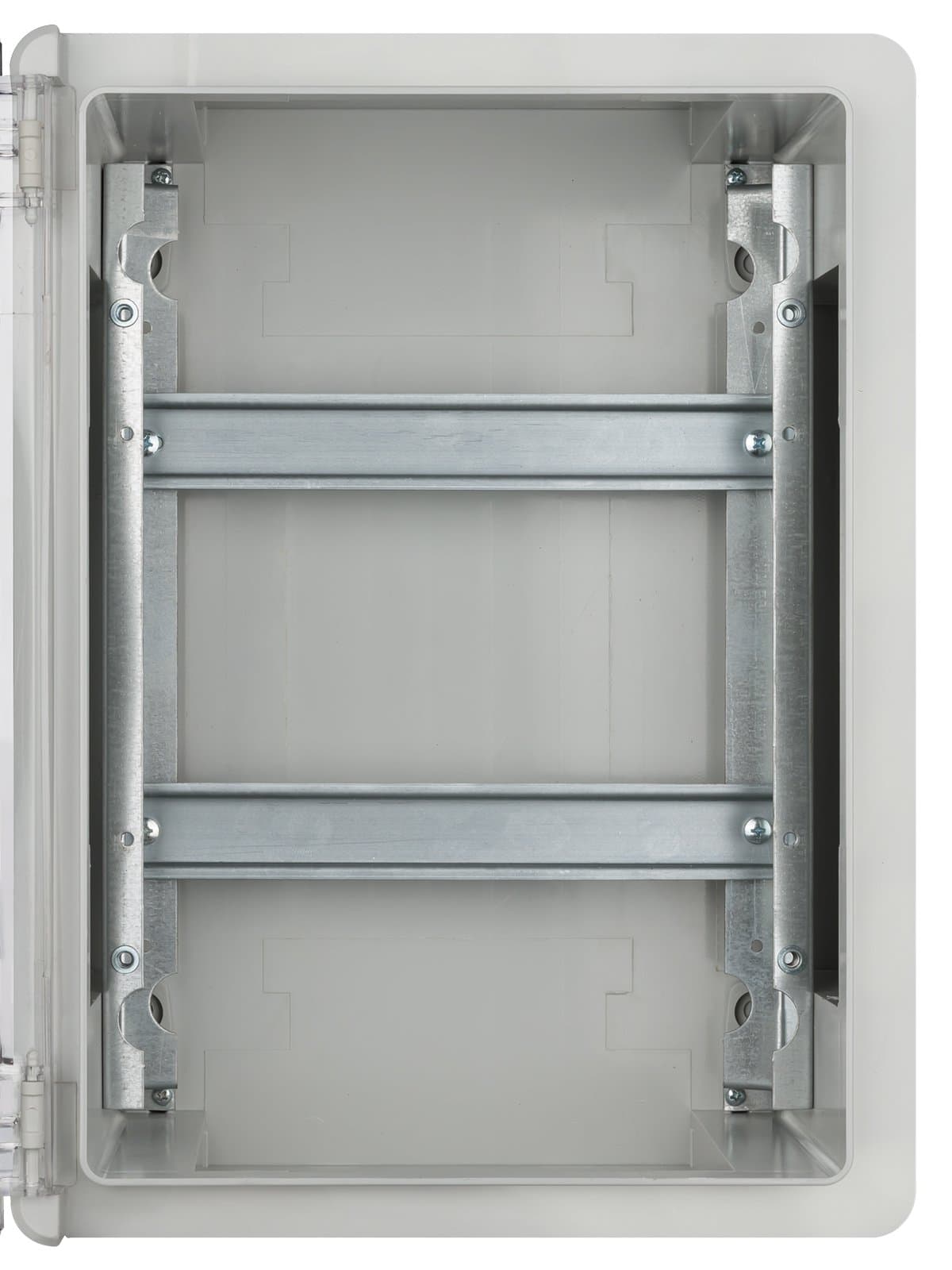 Бокс пластиковый навесной TDM Electric SQ0933-0216, ЩРН-П-24, на 24 модуля, 2 ряда, прозр. крышка, IP65, серый