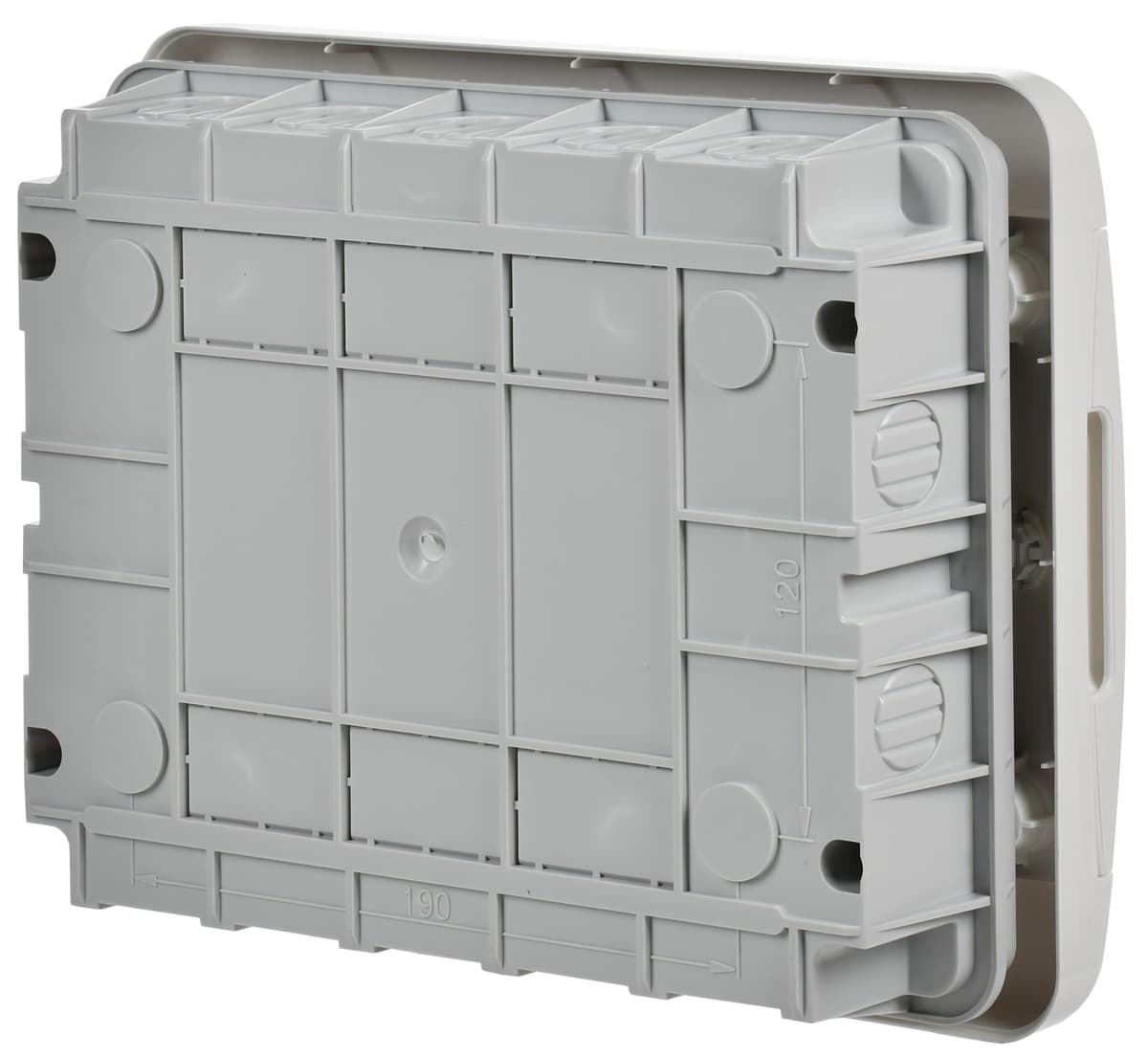 Бокс пластиковый встраиваемый IEK TEKFOR TF5-KP13-V-12-41-K01-K01, ЩРВ-П-12, на 12 модулей, 1 ряд, белая дверь, IP41, белый