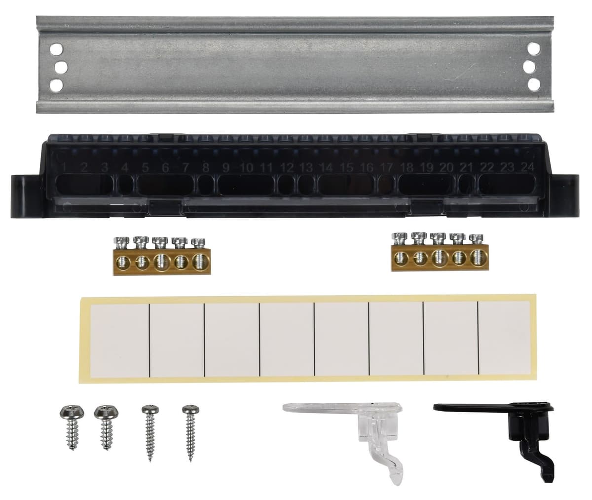 Бокс пластиковый навесной IEK UNION Compact UIC-KP12-N-08-41-K01, ЩРН-П-8, на 8 модулей, 1 ряд, черная прозрачная дверь, IP41, белый