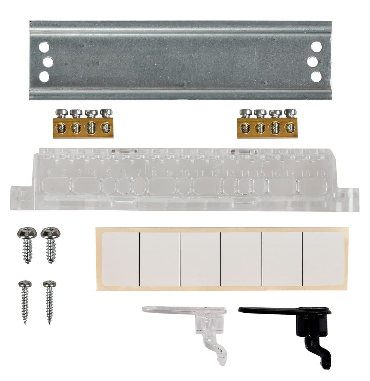 Бокс пластиковый встраиваемый IEK UNION Compact UIC-KP12-V-06-41-K01, ЩРВ-П-6, на 6 модулей, 1 ряд, черная прозрачная дверь, IP41, белый