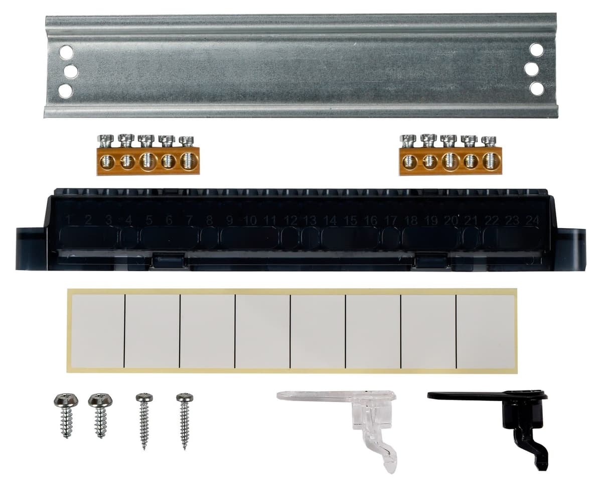 Бокс пластиковый встраиваемый IEK UNION Compact UIC-KP12-V-08-41-K01, ЩРВ-П-8, на 8 модулей, 1 ряд, черная прозрачная дверь, IP41, белый