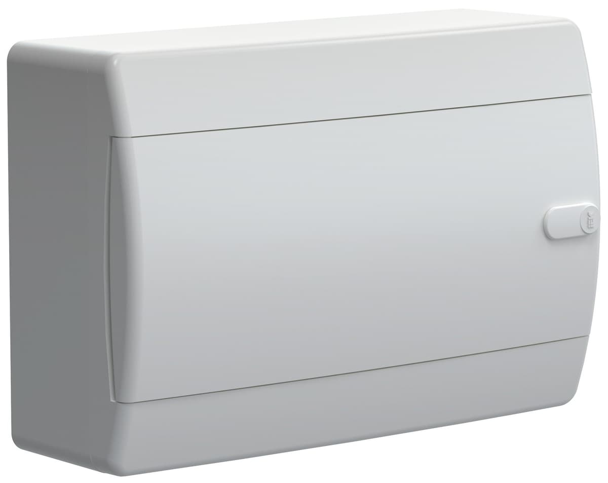 Бокс пластиковый навесной IEK UNION Compact UIC-KP13-N-12-41-K01, ЩРН-П-12, на 12 модулей, 1 ряд, белая дверь, IP41, белый