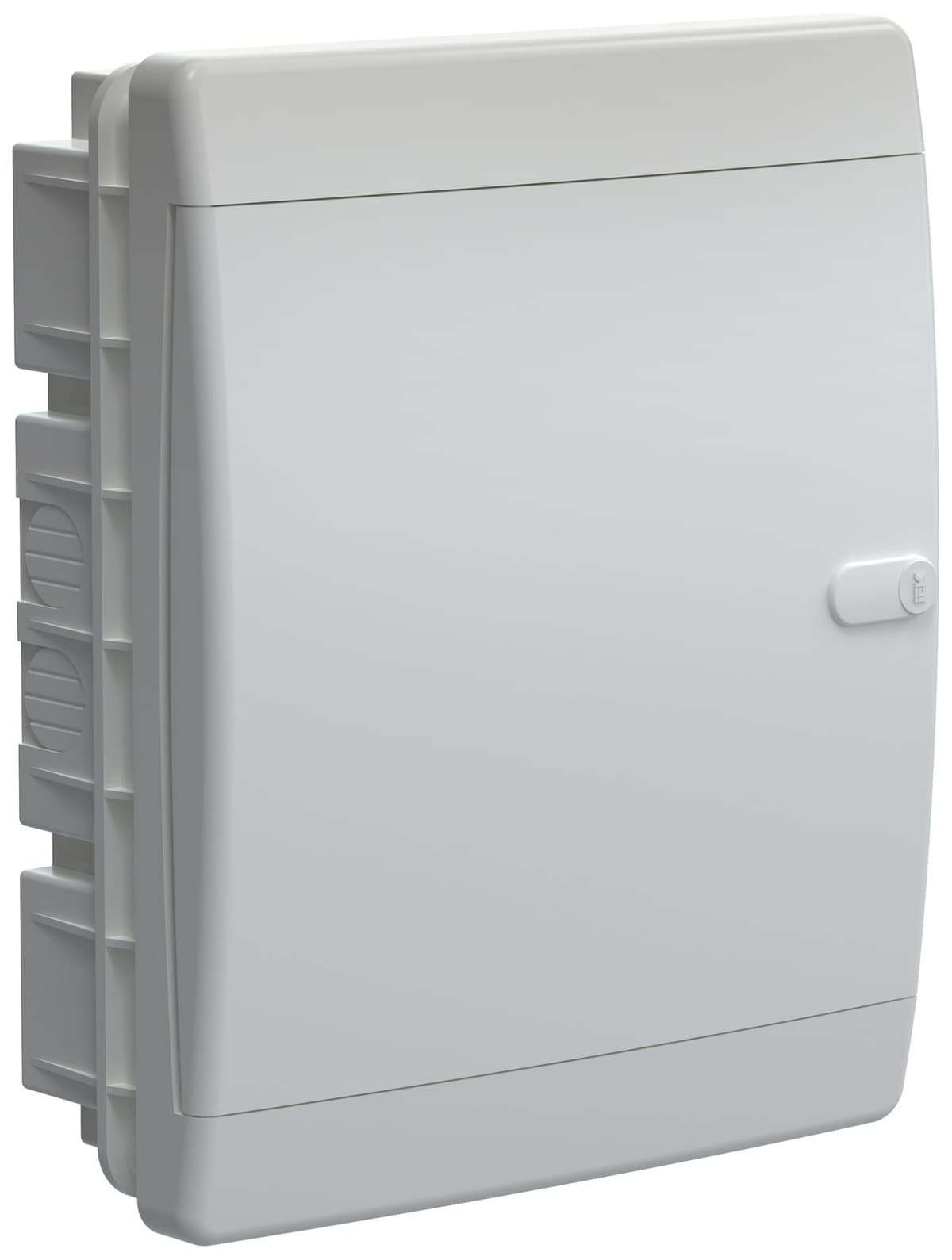 Бокс пластиковый встраиваемый IEK UNION Compact UIC-KP13-V-18-41-K01, ЩРВ-П-18, на 18 модулей, 2 ряда, белая дверь, IP41, белый