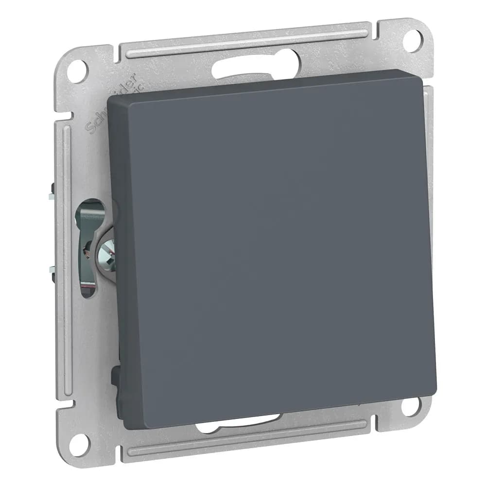 Выключатель проходной одноклавишный Schneider Electric AtlasDesign для управления светом из двух мест, цвет графит