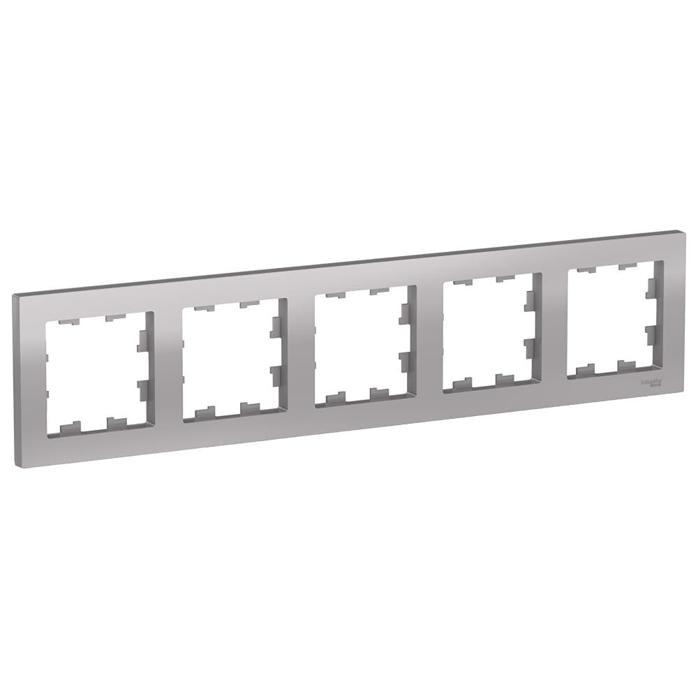 Рамка Schneider Electric AtlasDesign 5-местная алюминий ATN000305