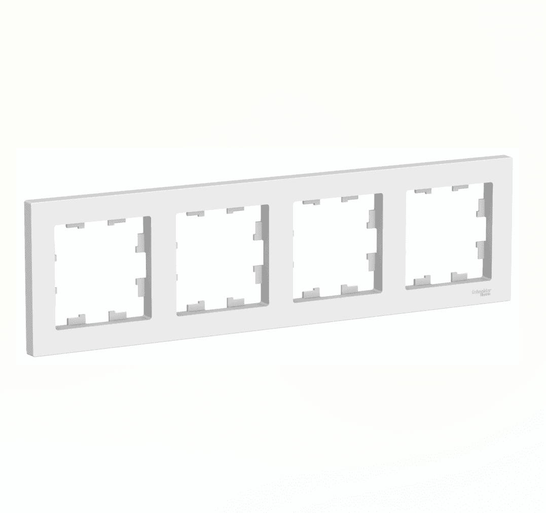 Рамка Schneider Electric AtlasDesign 4-местная лотос ATN001304