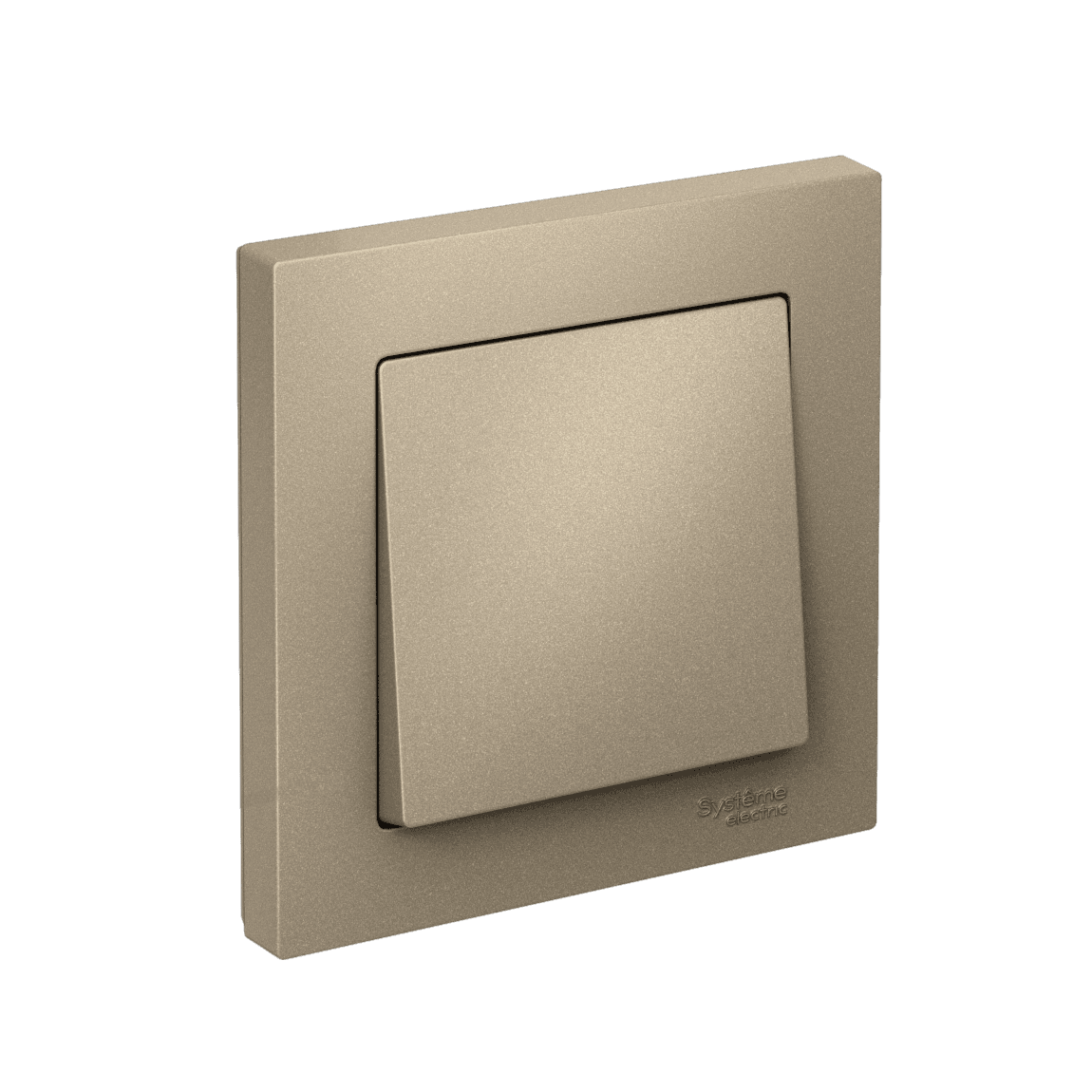 Выключатель одноклавишный Schneider Electric AtlasDesign шампань ATN000512